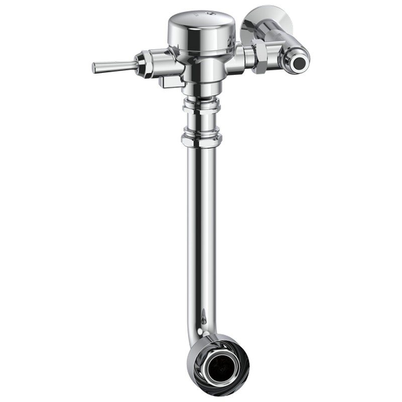 DELTA 81T271 COMMERCIAL 1 1/2 INCH REAR SPUD WATER CLOSET MANUAL FLUSH VALVE WITH FACTORY SET, 1.6 GPF - CHROME