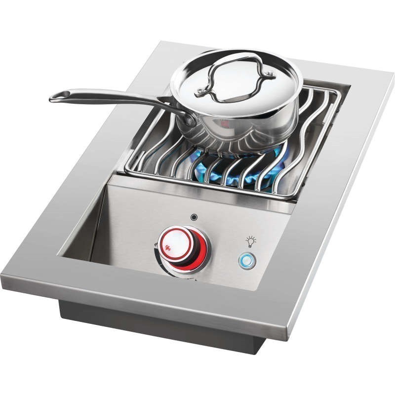 NAPOLEON BIB10RTSS 700 SERIES 13 1/2 INCH BUILT-IN SINGLE RANGE TOP BURNER WITH STAINLESS STEEL COVER
