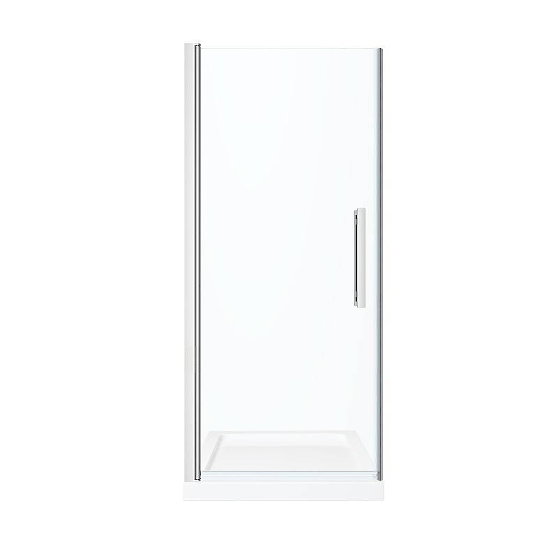 OVE DECORS PA0600F0 ENDLESS PASADENA 34 INCH ALCOVE FRAMELESS PIVOT SHOWER DOOR WITH BASE
