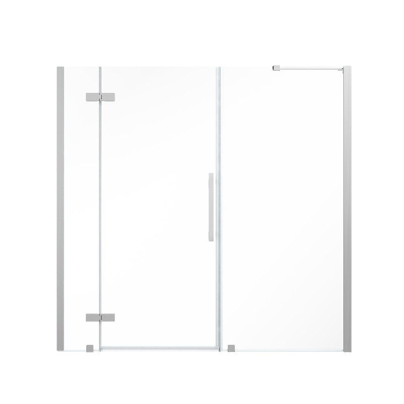OVE DECORS TA138000 ENDLESS TAMPA 71 3/8 INCH ALCOVE FRAMELESS HINGE SHOWER DOOR