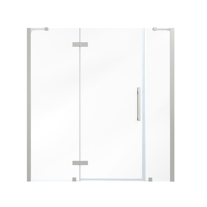 OVE DECORS TA234000 ENDLESS TAMPA 64 1/8 INCH ALCOVE FRAMELESS HINGE SHOWER DOOR