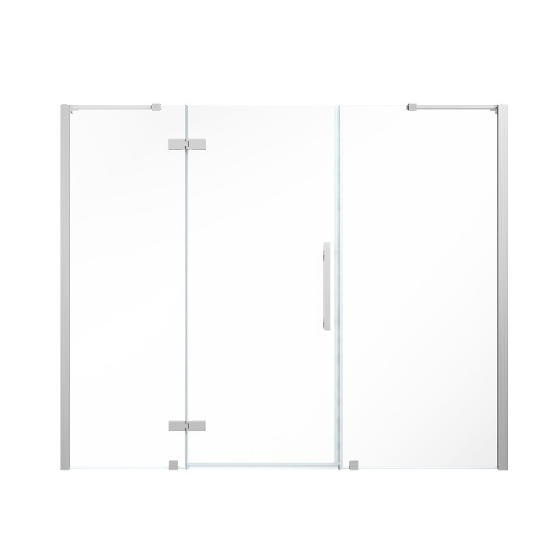 OVE DECORS TA236000 ENDLESS TAMPA 81 3/8 INCH ALCOVE FRAMELESS HINGE SHOWER DOOR