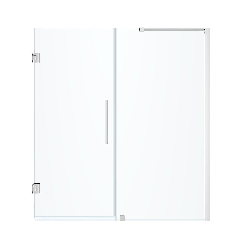 OVE DECORS TP017000 ENDLESS TAMPA-PRO 56 3/8 INCH ALCOVE FRAMELESS HINGE SHOWER DOOR