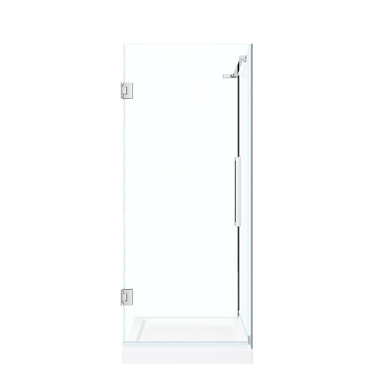 OVE DECORS TP0201E0 ENDLESS TAMPA-PRO 32 INCH CORNER FRAMELESS HINGE SHOWER DOOR WITH BASE