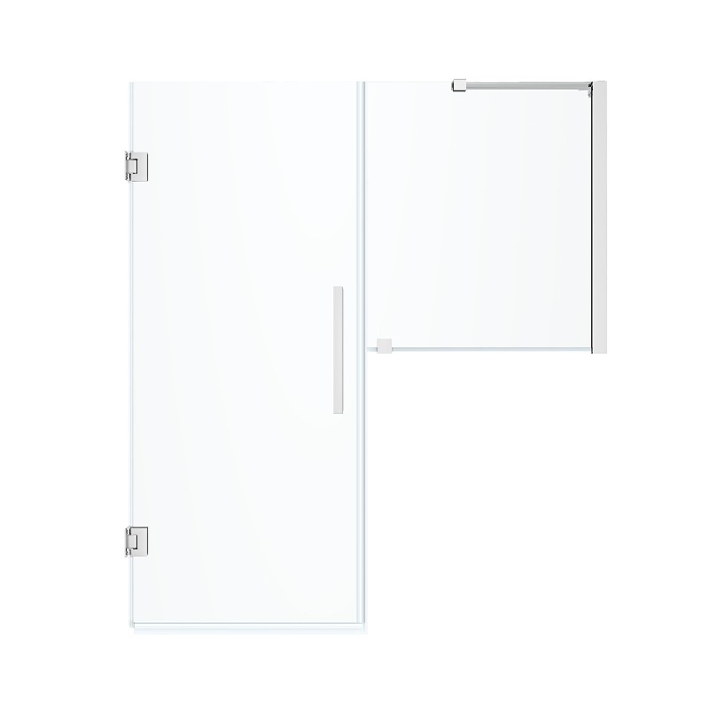 OVE DECORS TP029000 ENDLESS TAMPA-PRO 55 1/8 INCH BUTTRESS ALCOVE FRAMELESS SHOWER DOOR