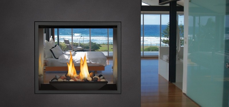 NAPOLEON HD81NT-1 HIGH DEFINITION 54 1/4 INCH BUILD-IN DIRECT VENT GAS FIREPLACE - BLACK