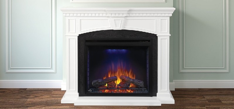 NAPOLEON NEFP33-0214W THE TAYLOR 55 INCH WALL MOUNT ELECTRIC FIREPLACE MANTEL PACKAGE