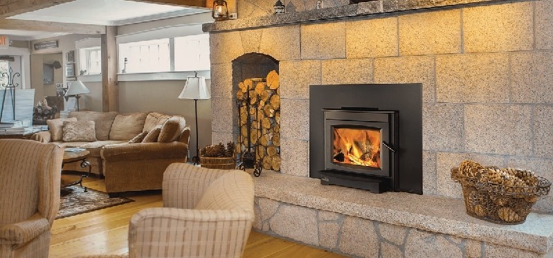 NAPOLEON S25I S 41 INCH BUILT-IN WOOD BURNING FIREPLACE INSERT - BLACK
