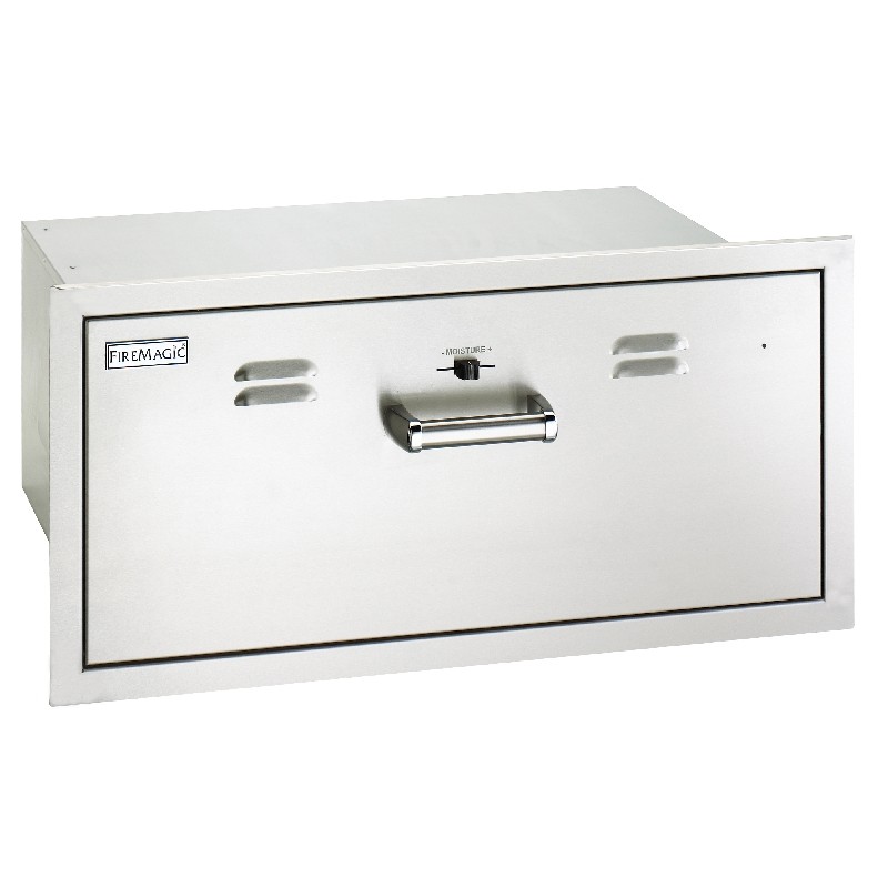 FIRE MAGIC GRILLS 53830-SW FLUSH MOUNTED 32 1/4 INCH ELECTRIC WARMING DRAWER