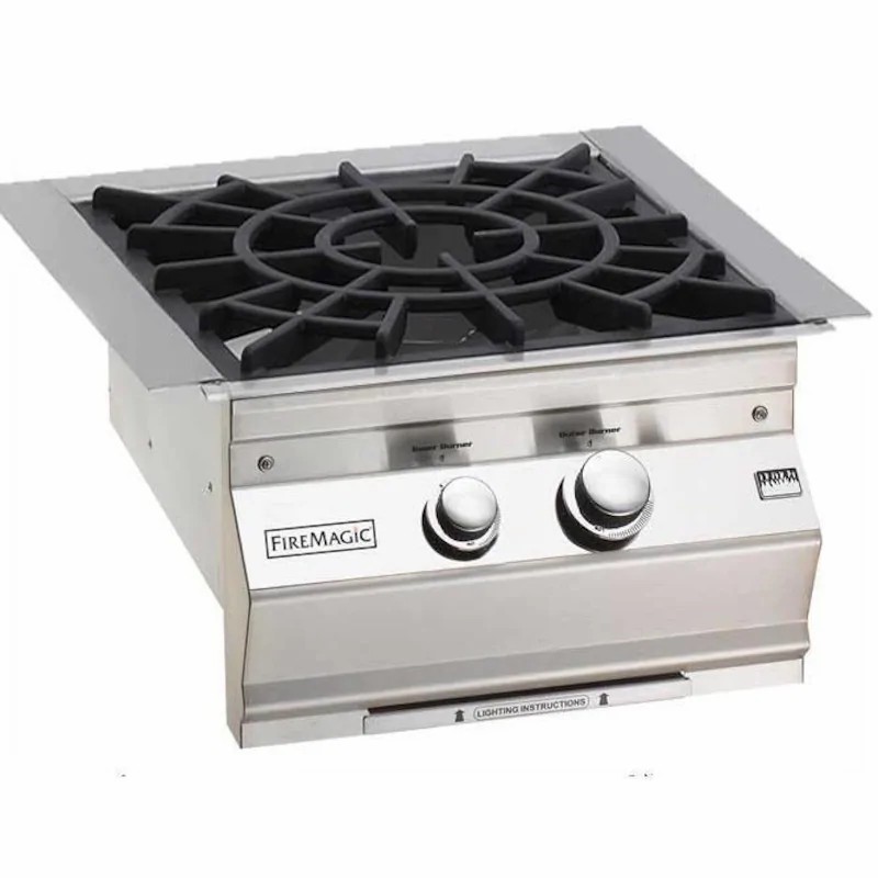 FIRE MAGIC GRILLS 19-KB2-0 CLASSIC 20 3/4 INCH BUILT-IN POWER BURNER WITH PORCELAIN COATED CAST IRON GRID