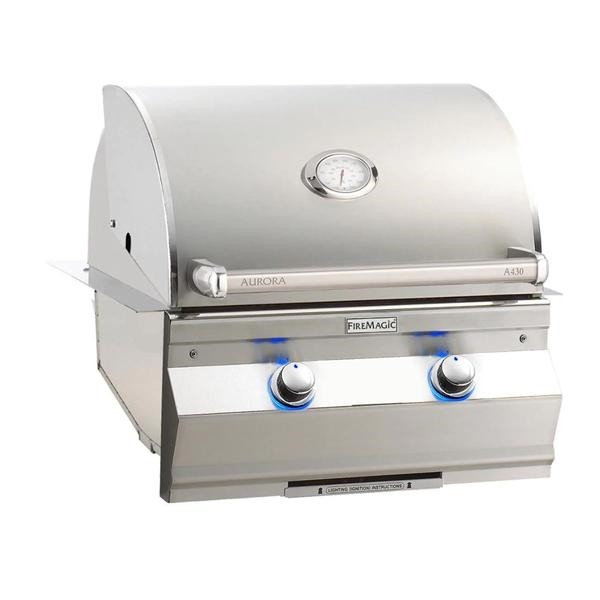 FIRE MAGIC GRILLS A430I-7A AURORA 25 1/2 INCH BUILT-IN GAS GRILL WITH ANALOG THERMOMETER