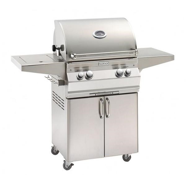 FIRE MAGIC GRILLS A430S-8A-61 AURORA 29 1/2 INCH PORTABLE GRILL WITH ANALOG THERMOMETER AND ROTISSERIE