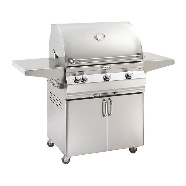 FIRE MAGIC GRILLS A660S-7EA-61 AURORA FREE-STANDING GRILL WITH ANALOG THERMOMETER