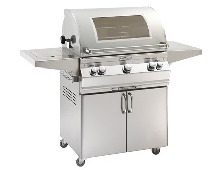 FIRE MAGIC GRILLS A660S-7EA-62-W AURORA 30 INCH FREE-STANDING GRILL WITH ANALOG THERMOMETER AND VIEW WINDOW