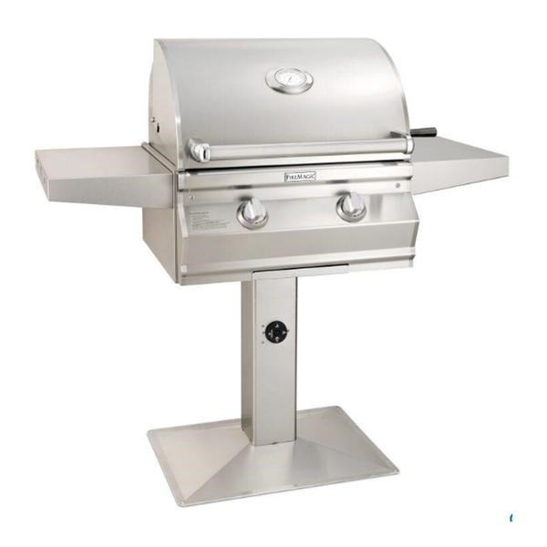 FIRE MAGIC GRILLS CMA430S-RT1-P6 CHOICE 51 1/4 INCH MULTI-USER PATIO POST GRILL WITH ANALOG THERMOMETER