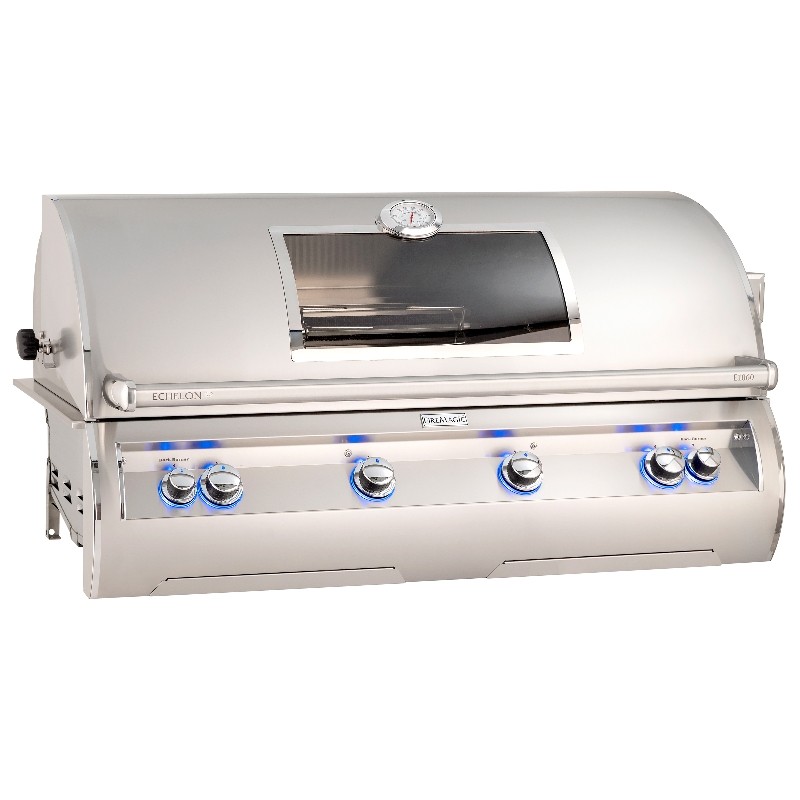 FIRE MAGIC GRILLS E1060I-8A-W ECHELON 50 INCH BUILT-IN GRILL WITH ANALOG THERMOMETER WITH VIEW WINDOW