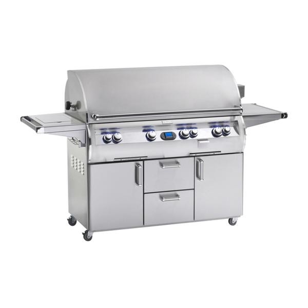 FIRE MAGIC GRILLS E1060S-81-62 ECHELON DIAMOND 117 INCH FREE-STANDING GRILL WITH SINGLE SIDE BURNER, ROTISSERIE AND DIGITAL THERMOMETER