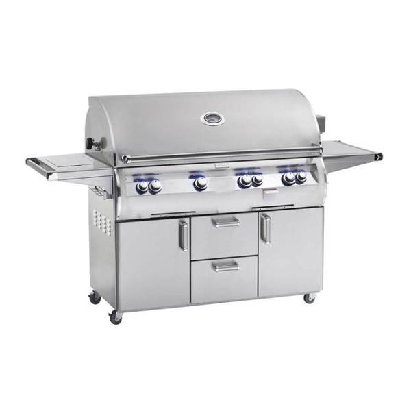 FIRE MAGIC GRILLS E1060S-8A-62 ECHELON DIAMOND 117 INCH FREE-STANDING GRILL WITH SINGLE SIDE BURNER, ROTISSERIE AND ANALOG THERMOMETER