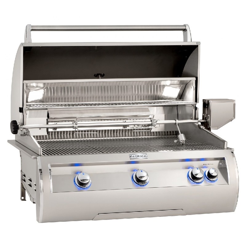 FIRE MAGIC GRILLS E790I-8A ECHELON DIAMOND 37 INCH BUILT-IN GRILL WITH ANALOG THERMOMETER