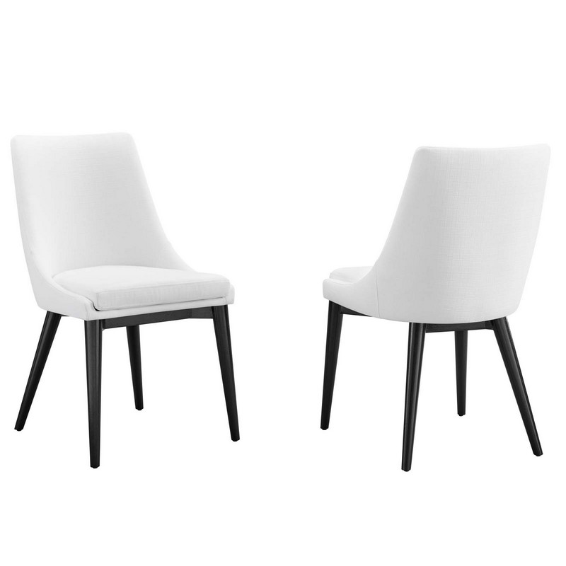 MODWAY EEI-2745 VISCOUNT 38 INCH FABRIC DINING SIDE CHAIR - SET OF 2