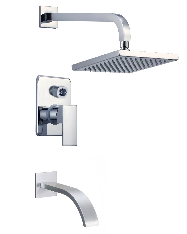 AMERICAN IMAGINATIONS AI-29313 7 3/4 INCH WALL MOUNT STAINLESS STEEL SHOWER KIT - CHROME