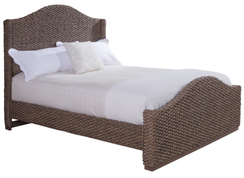 PANAMA JACK 125-250C DRIFTWOOD 83 INCH KING BRAIDED SHELTERED WOVEN BED - BROWN