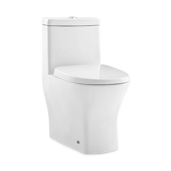SWISS MADISON SM-1T257 SUBLIME II 24 INCH ONE PIECE DUAL-FLUSH 1.1/1.6 GPF ROUND TOILET