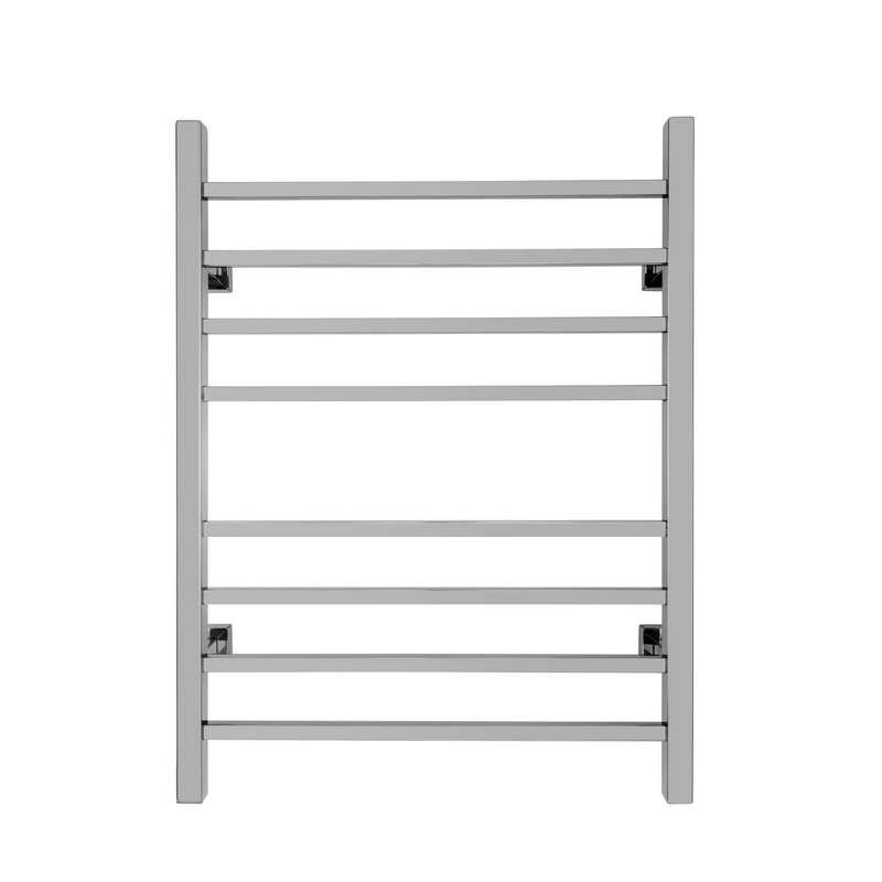 WARMLY YOURS TW-SR08PS-HP SIERRA  24 INCH TOWEL WARMER, POLISHED WITH DUAL CONNECTION AND 8 BARS