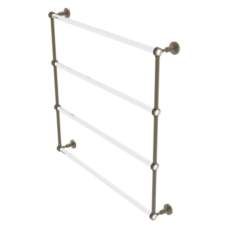 ALLIED BRASS PG-28D-36 PACIFIC GROVE 38 1/4 INCH 4 TIER LADDER TOWEL BAR WITH DOTTED ACCENTS