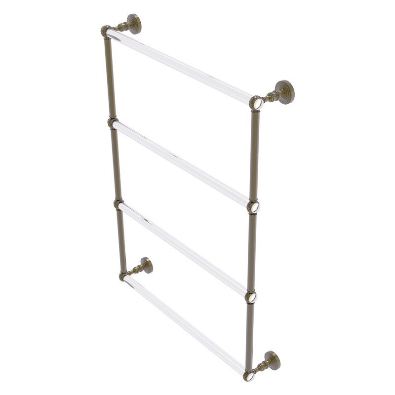 ALLIED BRASS PG-28T-24 PACIFIC GROVE 26 1/4 INCH 4 TIER LADDER TOWEL BAR WITH TWISTED ACCENTS