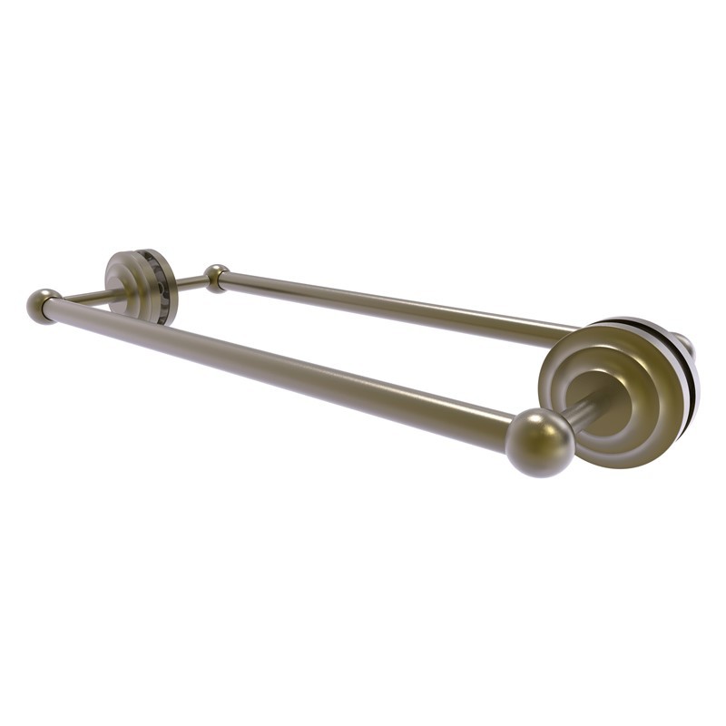 ALLIED BRASS QN-41-BB-18 QUE NEW 21 INCH BACK TO BACK SHOWER DOOR TOWEL BAR