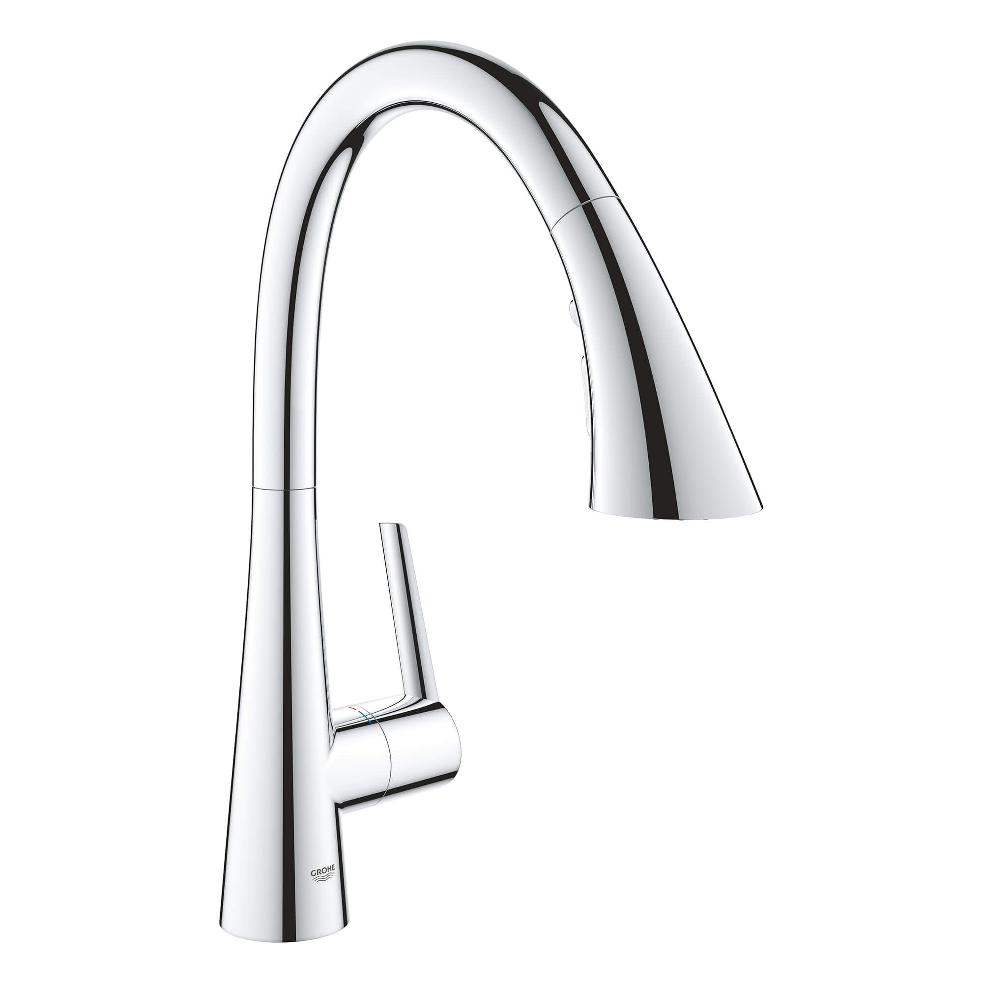 GROHE 32298 SINGLE HANDLE PULL DOWN KITCHEN FAUCET TRIPLE SPRAY 1.75 GPM