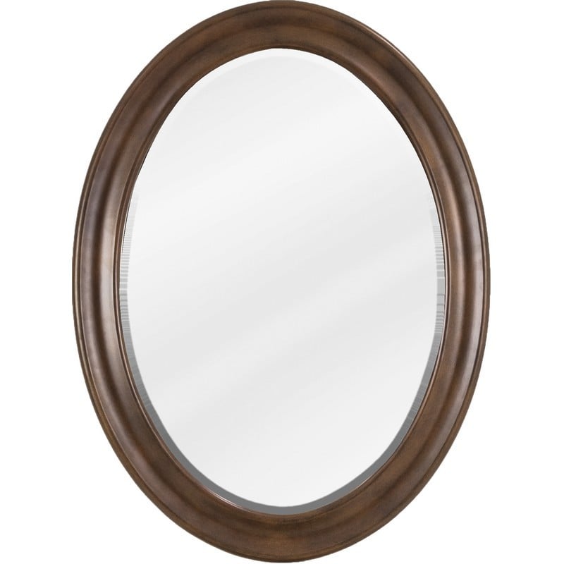 HARDWARE RESOURCES MIR2CLA-24-NU JEFFREY ALEXANDER 2ND GEN NUTMEG CLAIREMONT 23-3/4  W X 1 D X 31-1/2 INCH MIRROR