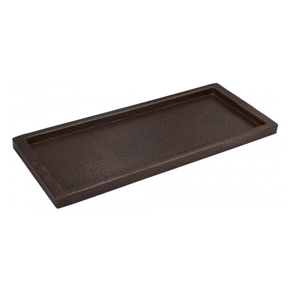 THOMPSON TRADERS AHBC1 18 INCH HANDCRAFTED COPPER BATHROOM TRAY IN COPPER