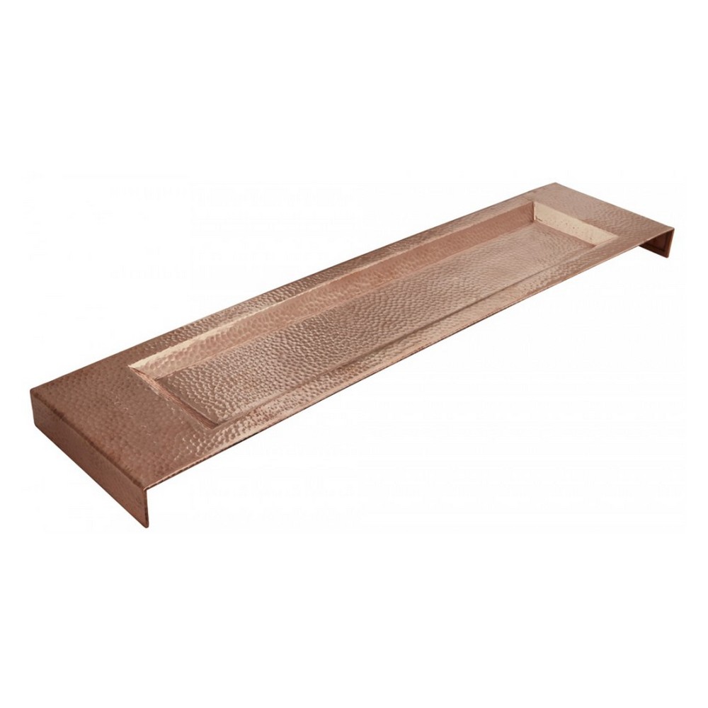 THOMPSON TRADERS AHRG1 29 1/2 INCH HANDCRAFTED COPPER BATHROOM TRAY IN ROSE GOLD