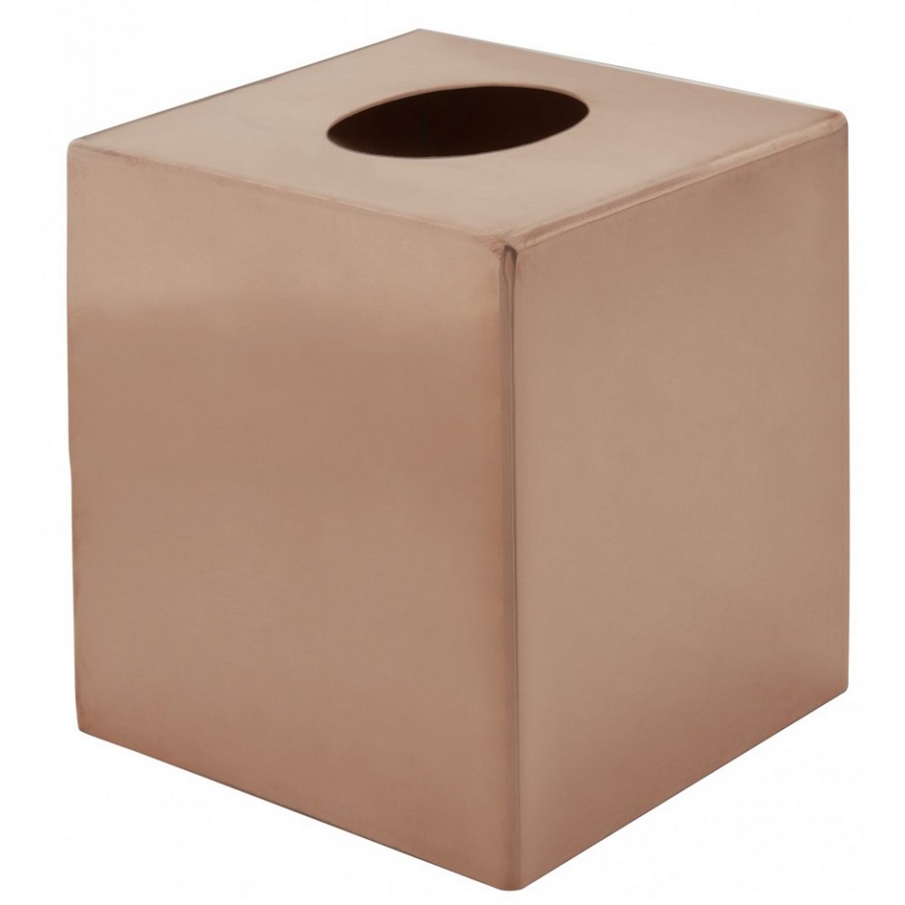 THOMPSON TRADERS ASRG2 5 1/4 INCH HANDCRAFTED BATHROOM TISSUE HOLDER IN ROSE GOLD