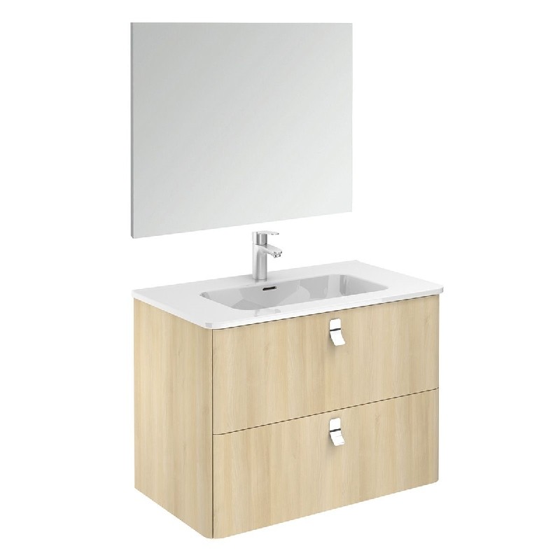 WS BATH COLLECTIONS CONCERT 80 PACK 1 31 7/8 INCH WALL MOUNT OR FREESTANDING BATHROOM VANITY WITH MIRROR