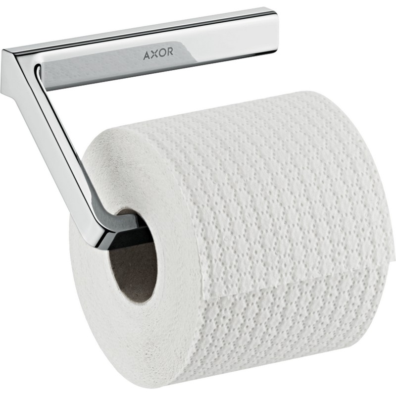 HANSGROHE 42846 AXOR UNIVERSAL 5 5/8 INCH TOILET PAPER HOLDER WITHOUT COVER - MATTE BLACK
