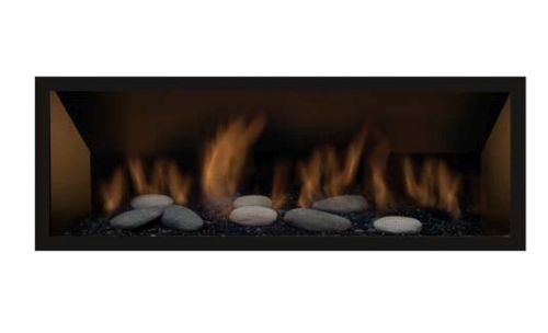 SIERRA FLAME BENNETT-CLEAN-BLK 42 3/4 INCH CLEAN FACE BLACK SURROUND WITH SAFETY BARRIER FOR BENNETT 45L FIREPLACE