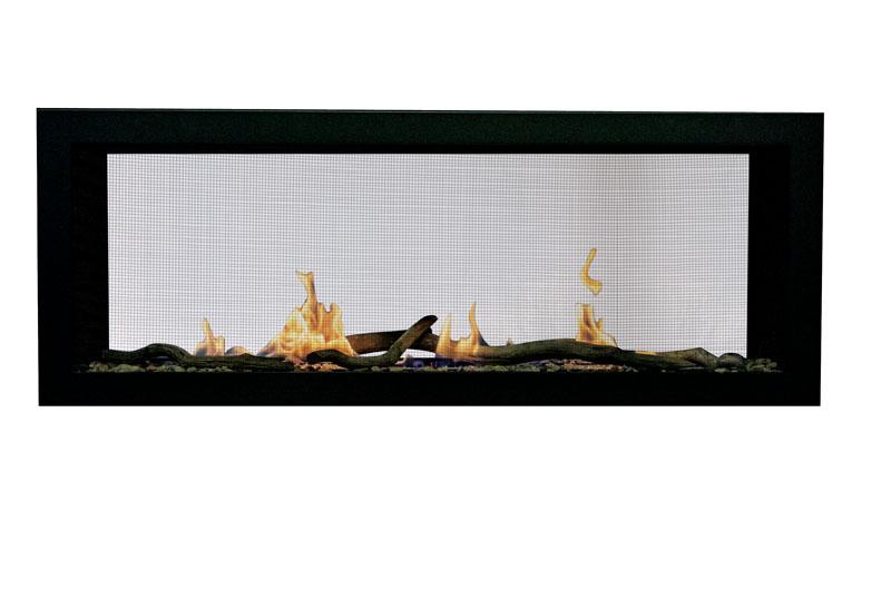 SIERRA FLAME EMERSON-48-DELUXE EMERSON 51 5/8 INCH BUILT-IN SLIM SEE-THRU LINEAR FIREPLACE