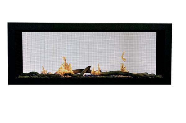 SIERRA FLAME EMERTTK46 4 INCH HORIZONTAL TERMINATION KIT FOR 48 INCH EMERSON SERIES FIREPLACES - BLACK