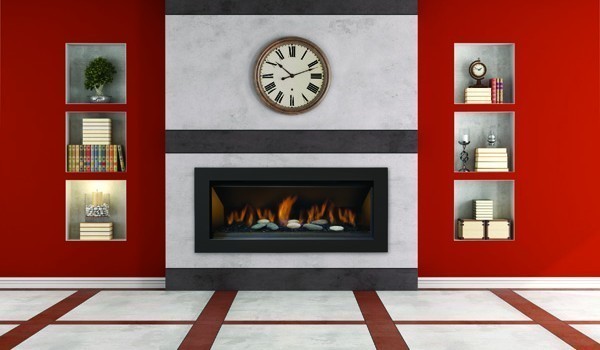 SIERRA FLAME STANFORD-55G-DELUXE STANFORD 60 3/8 INCH BUILT-IN DELUXE DIRECT VENT LINEAR GAS FIREPLACE
