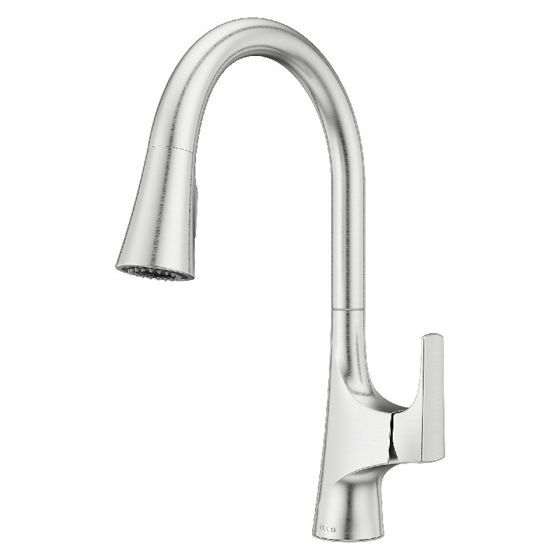 PFISTER GT529NR NORDEN 17 INCH SINGLE HANDLE DECK MOUNT PULL-DOWN KITCHEN FAUCET