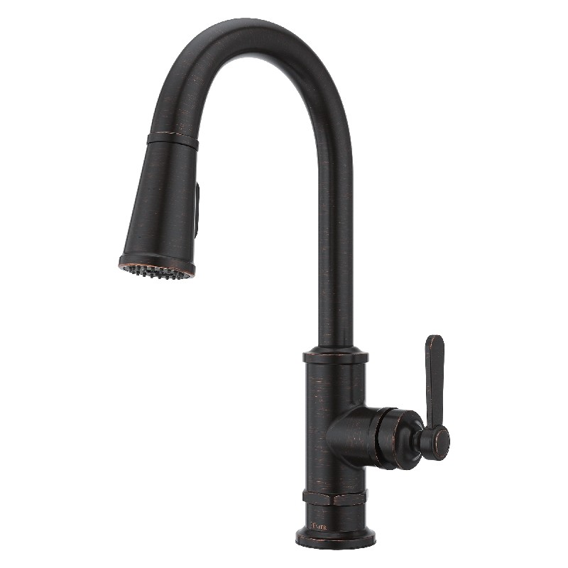 PFISTER GT529TD PORT HAVEN 16 5/8 INCH SINGLE HANDLE DECK MOUNT PULL-DOWN KITCHEN FAUCET