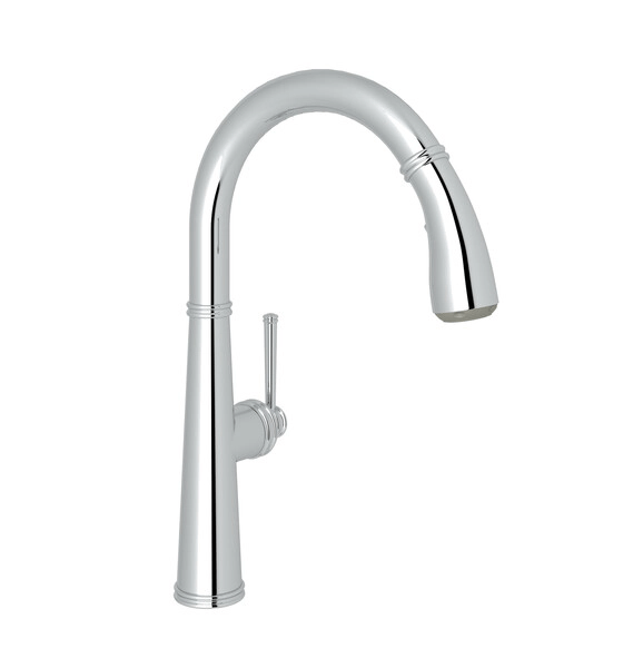 ROHL R7514LM-2 PULL-DOWN KITCHEN FAUCET WITH METAL LEVER HANDLE