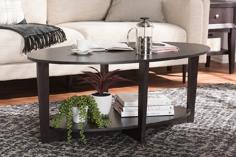 BAXTON STUDIO MH2106-WENGE-CT JACINTHA 43 1/2 INCH MODERN AND CONTEMPORARY COFFEE TABLE - WENGE BROWN