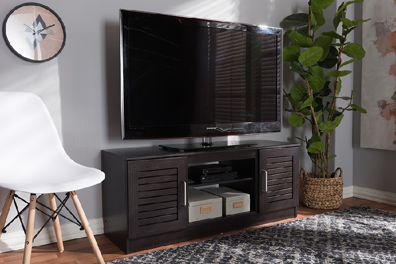 BAXTON STUDIO MH8070-WENGE-TV GIANNA 47 1/4 INCH MODERN AND CONTEMPORARY WENGE TV STAND - BROWN
