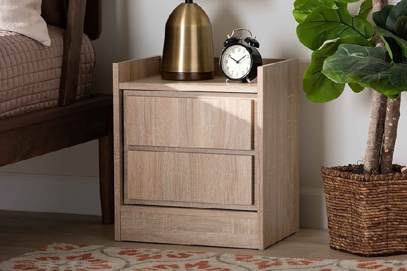 BAXTON STUDIO ET8003-NS HALE 15 3/4 INCH MODERN AND CONTEMPORARY WOOD ONE DOOR NIGHTSTAND