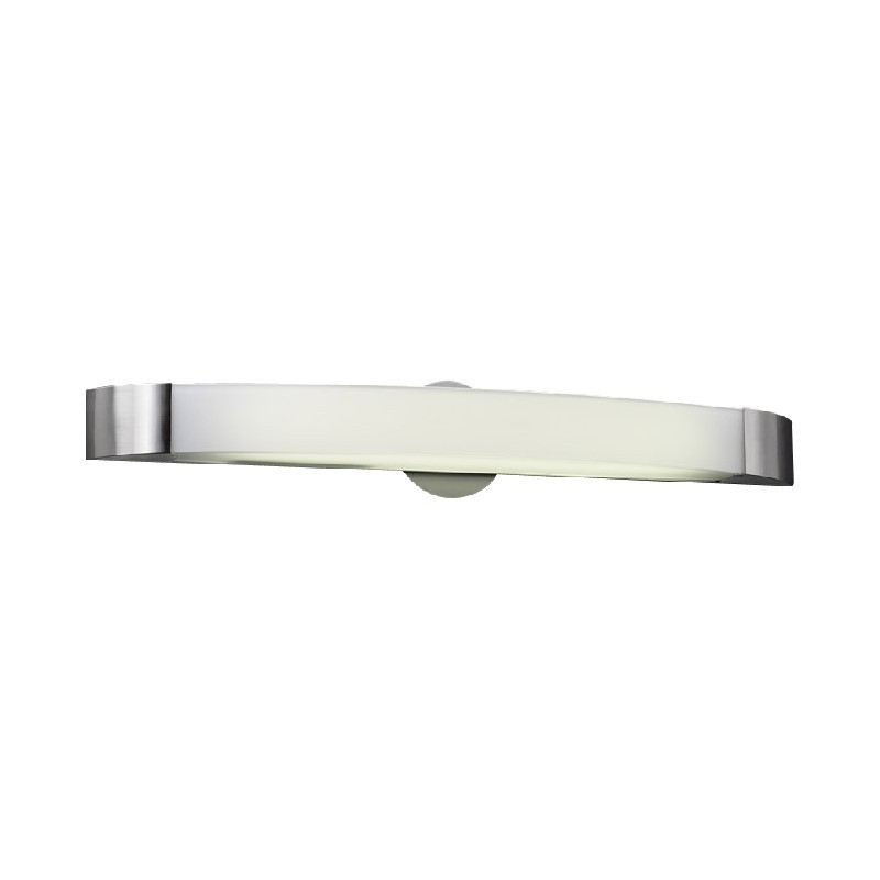 PLC LIGHTING 3376SNLED DELANEY 29 INCH 18W FROST GLASS DIMMABLE VANITY LIGHT - SATIN NICKEL