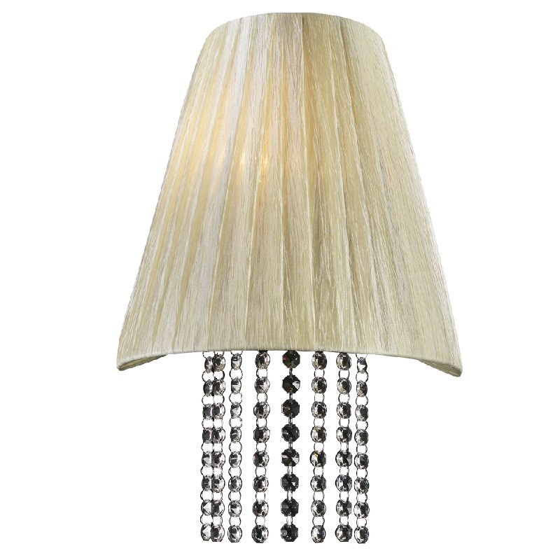 PLC LIGHTING 73028 BEIGE ANGELINA 12 INCH 60W DIMMABLE ONE LIGHT SCONCE - BEIGE